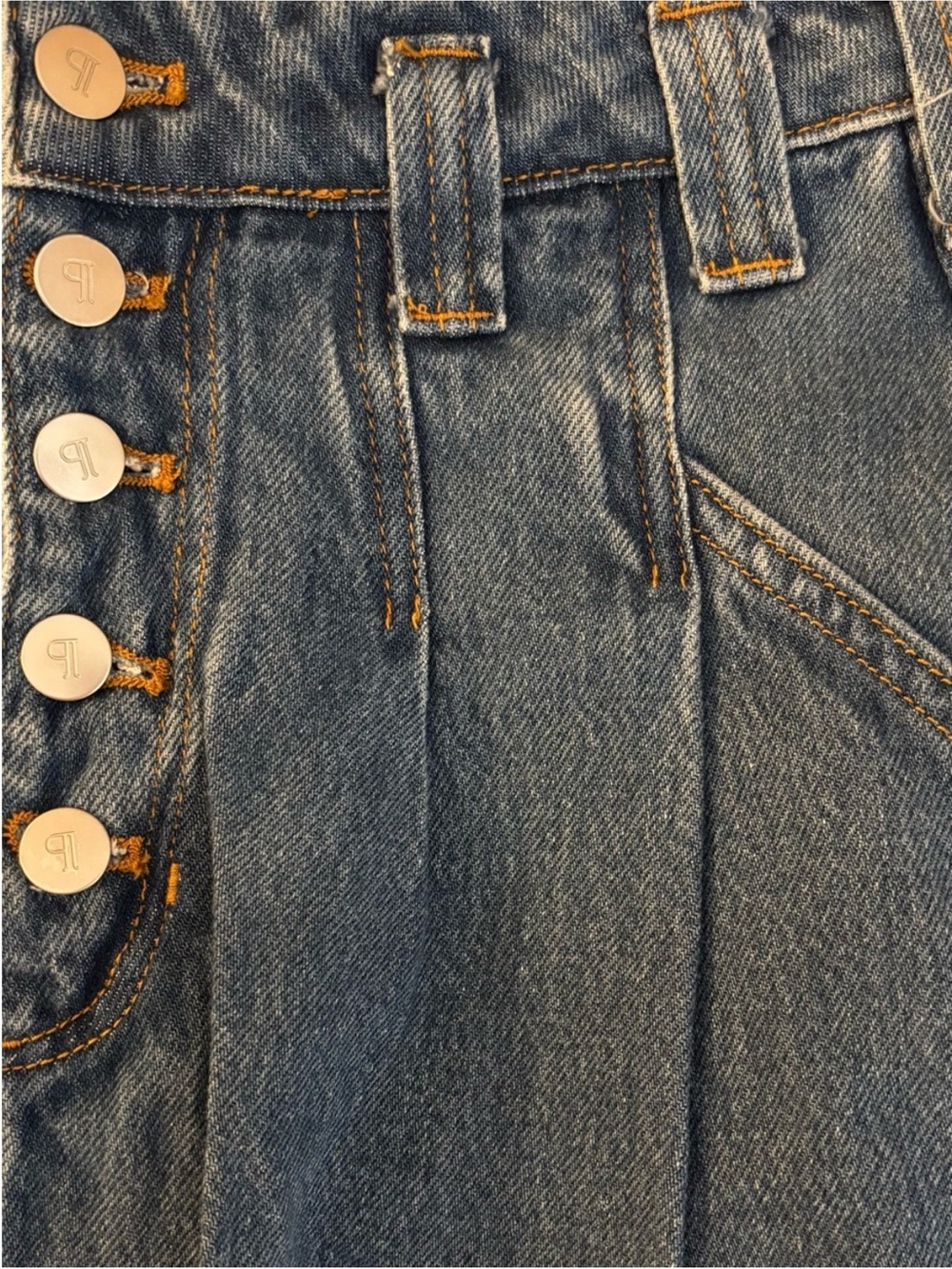 Pilcro Anthropologie Denim Midi Skirt Size 6 - Picture 6 of 11